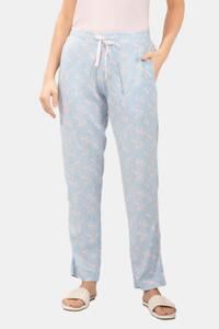 Powder Blue Floral Print